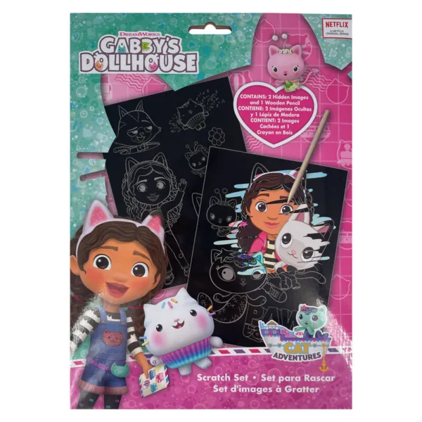 Gabbys Dollhouse scratching set