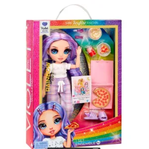 Rainbow High pyjama party Violet doll 22cm