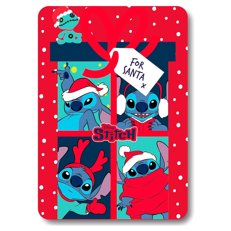 Disney Stitch Christmas polar blanket