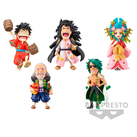 One Piece World Collectable Wanokuni Kanketsuhen assorted figure 7cm