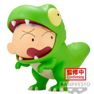 Crayon Shinchan Our Dinosaur Diary Kasukabe Boueitai Tyrannosaurus Masao-kun figure 11cm