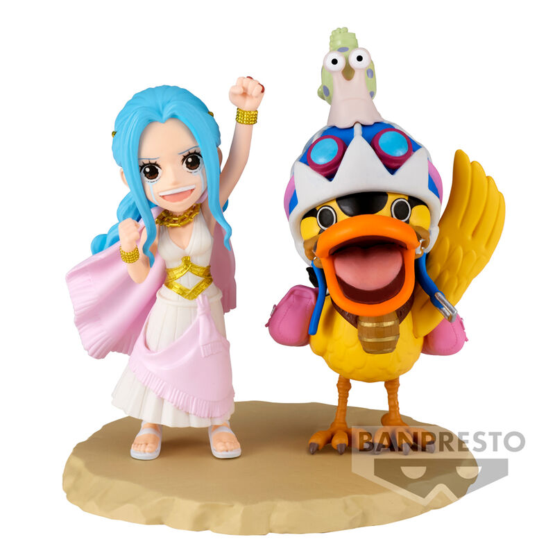 One Piece world collectable Log Series Nefeltari Vivi & Karoo figure 7cm