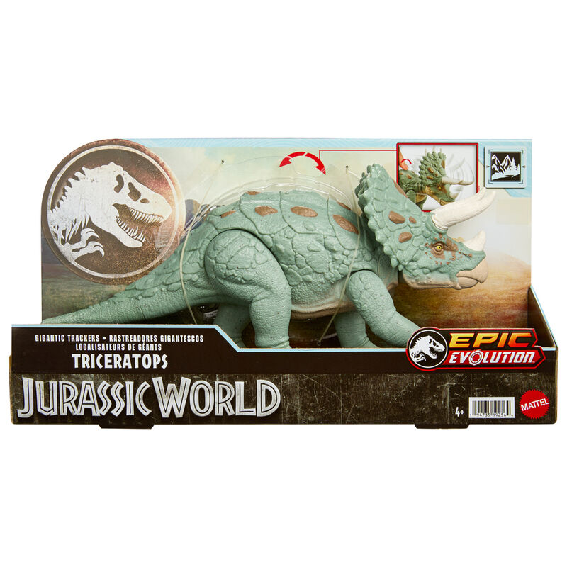 Jurassic World Epic Evolution Gigantic Trackers Triceratops figure 17cm