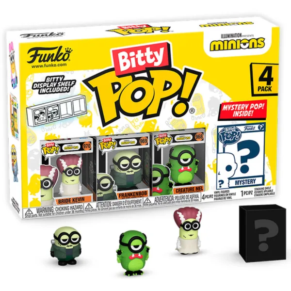 Blister 4 figures Bitty POP Minions Series 2