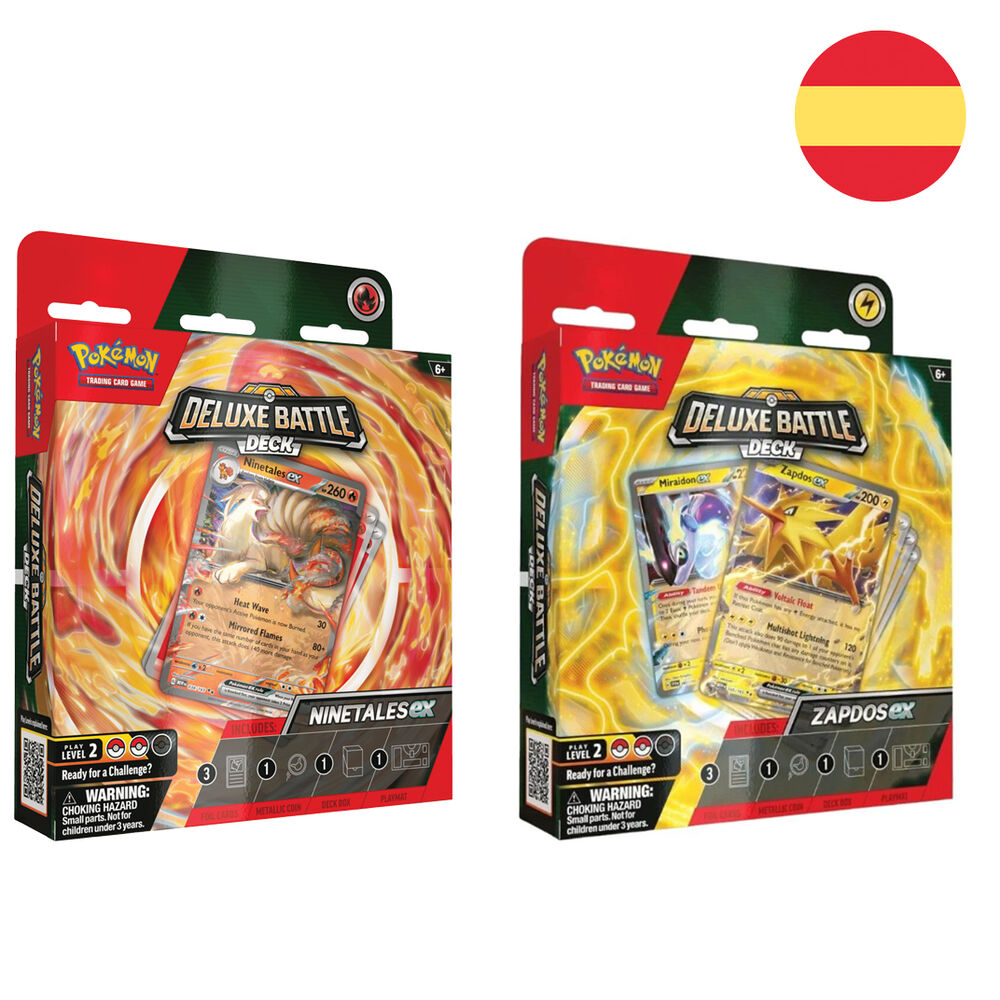 Spanish Pokemon Deck of collectible trading cards game assorted