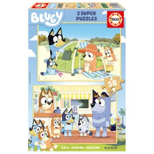 Bluey wood puzzle 2x50pcs