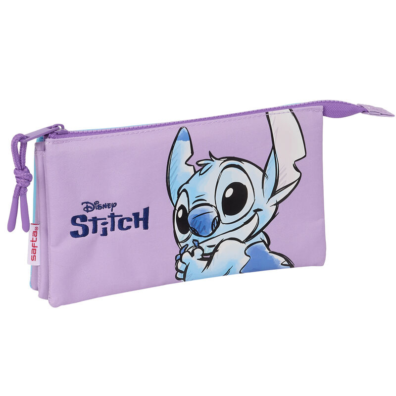 Disney Stitch Sweet triple pencil case