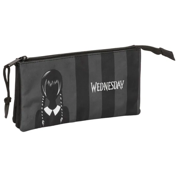 Wednesday triple pencil case