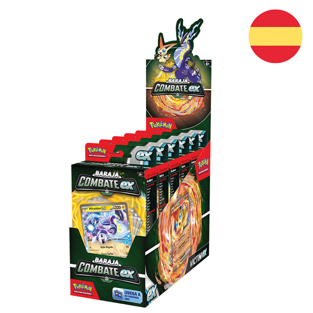 Spanish Pokemon collectable card game assorted battle deck