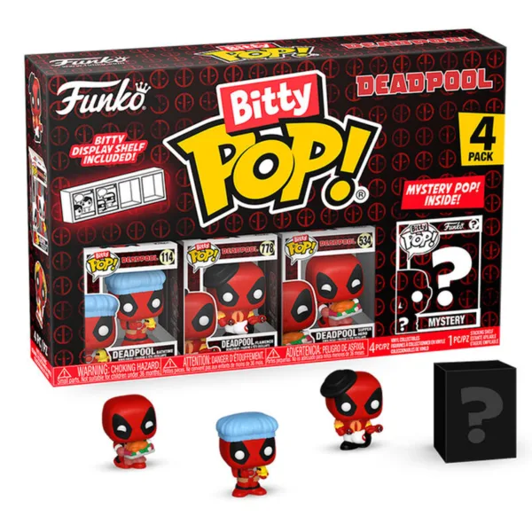 Blister 4 figures Bitty POP Marvel Deadpool Bathtime