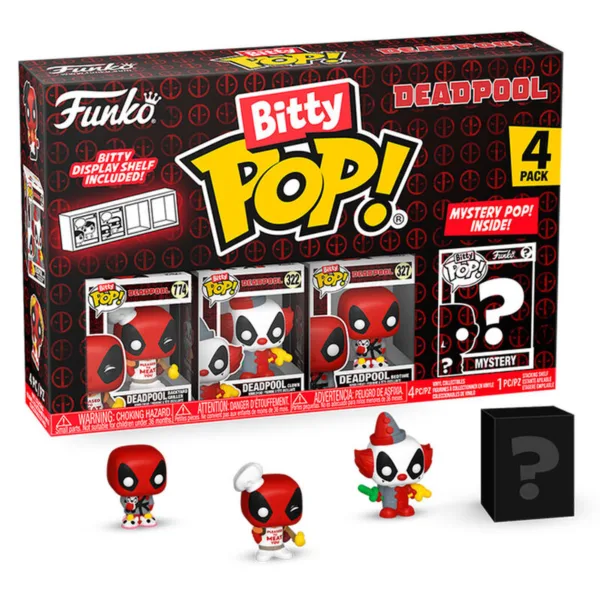 Blister 4 figures Bitty POP Marvel Deadpool Master