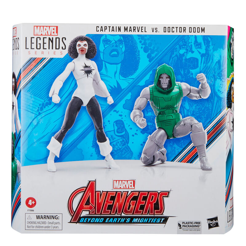 Marvel Avengers Beyond Earths Mightiest Captain Marvel vs Doctor Doom figure 15cm