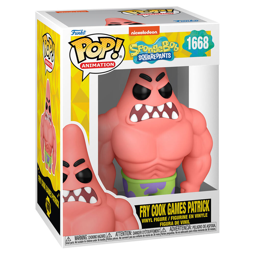 POP figure Sponge Bob Fry Cook Game Patrick