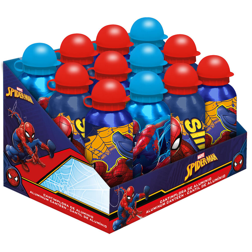 Marvel Spiderman assorted aliminum canteen 500ml