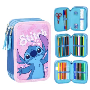 Disney Stitch triple pencil case