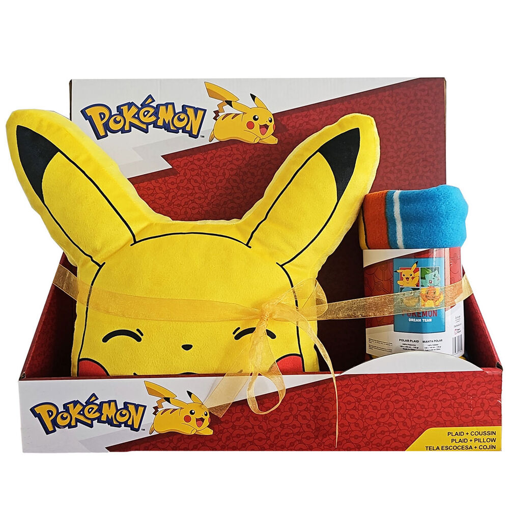 Pokemon polar blanket + cushion set