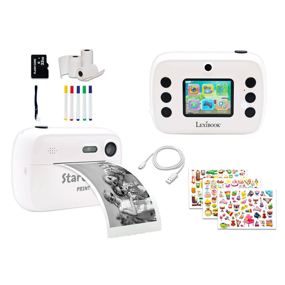 Photo camera with child printer