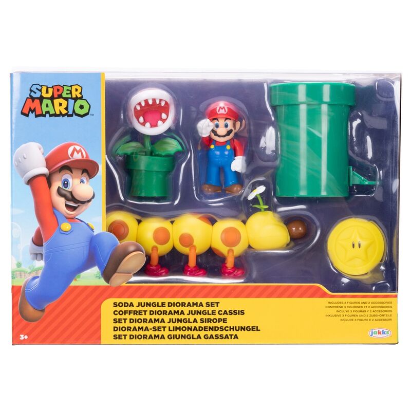 Super Mario Bros Soda Jungle diorama blister