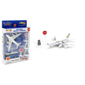 Commercial Airplane set 6pcs