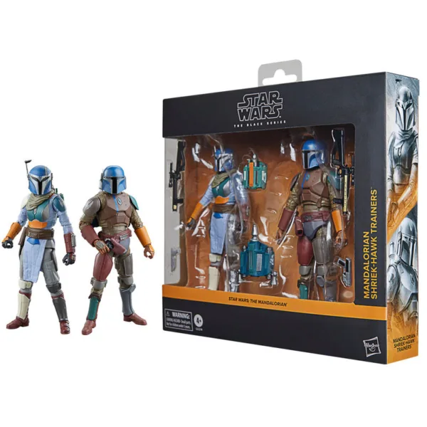 Star Wars The Mandalorian - Mandalorian & Shriek-Hawk Trainers set 2 figures 15cm