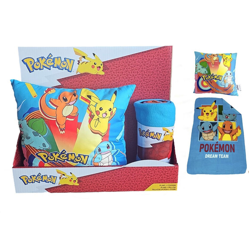 Pokemon polar blanket + cushion set