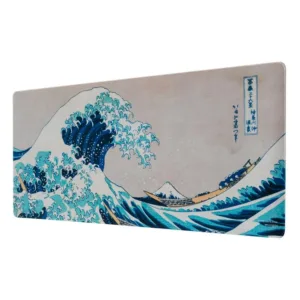 The Great Wave of Kanagawa Hokusai gaming desk mat