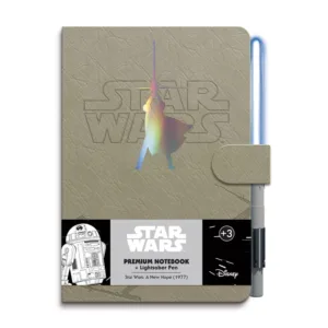 Star Wars Luke Skywalker A5 premium notebook + light sabre pen