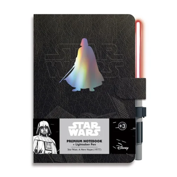 Star Wars Darth Vader A5 premium notebook + light sabre pen