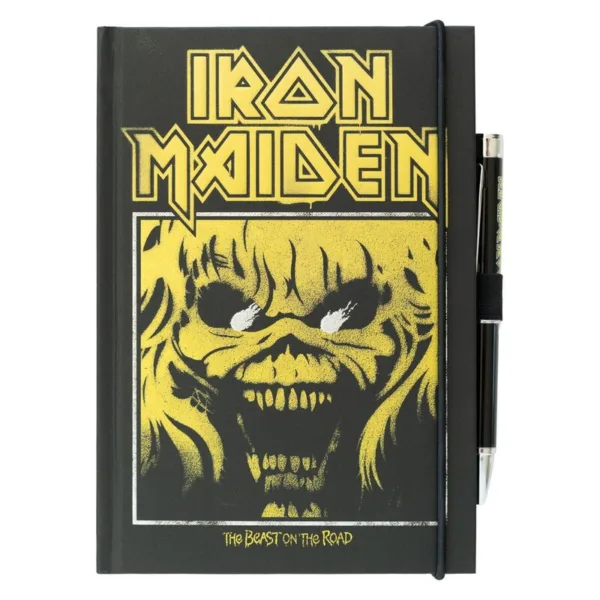 Iron Maiden A5 premium notebook + projector pen