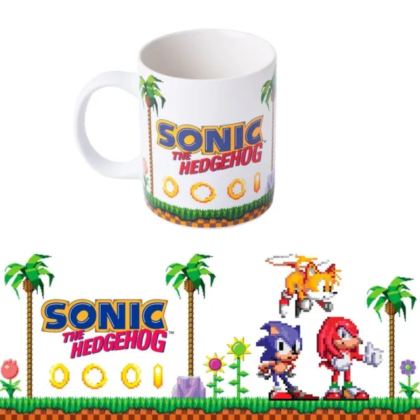 Sonic The Hedgehog Retro Pixel mug 350ml