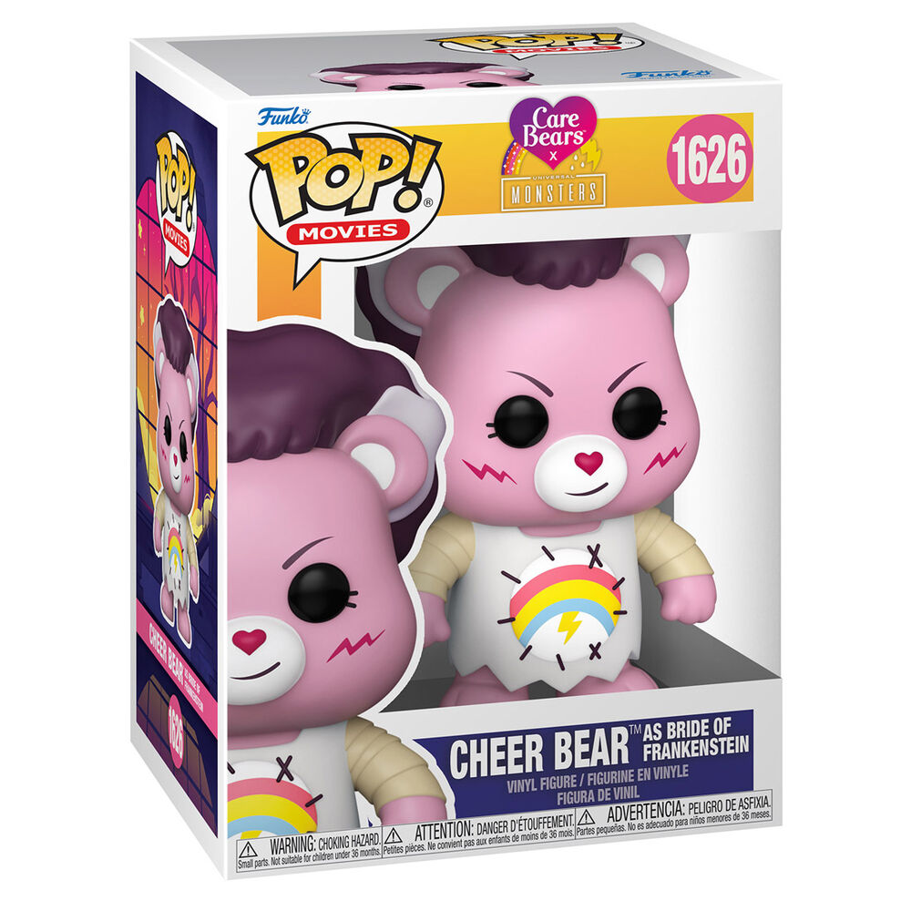 POP figure Care Bears x Monsters Cheer Bear as Bride of Frankenstein