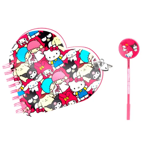 Hello Kitty Friends diary + pen set