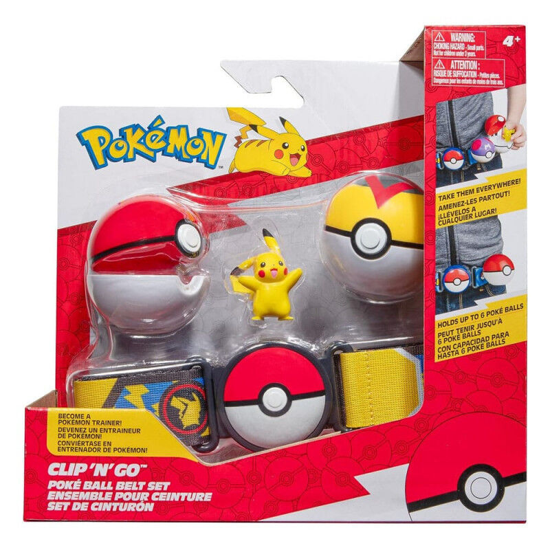 Pokemon Pikachu Poke Ball Belt set