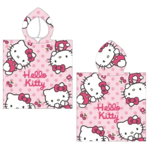 Hello Kitty microfibre poncho beach towel