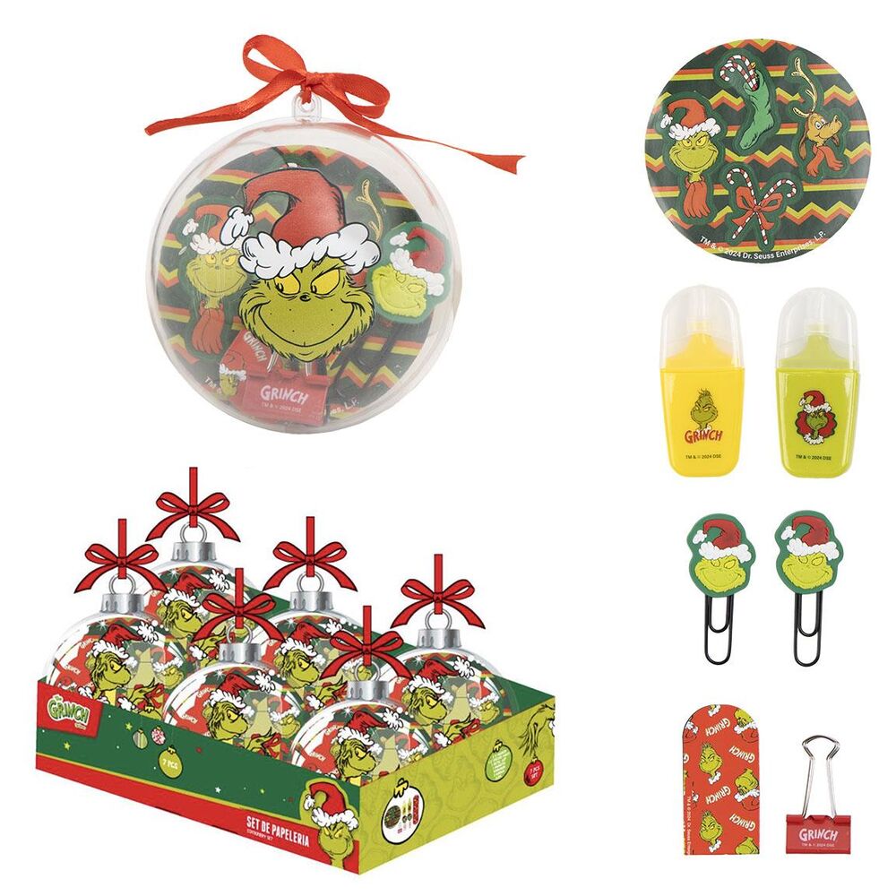 Grinch stationery Christmas ball