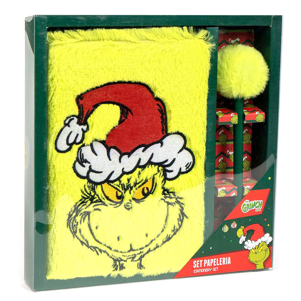 Grinch stationery set