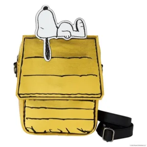 Loungefly Peanuts 75th Anniversary Snoopy Sleeping Doghouse crossbody bag