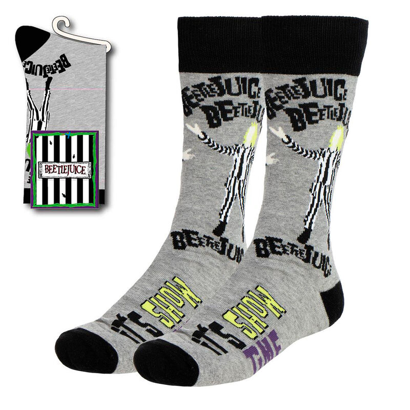 Beetlejuice adult socks