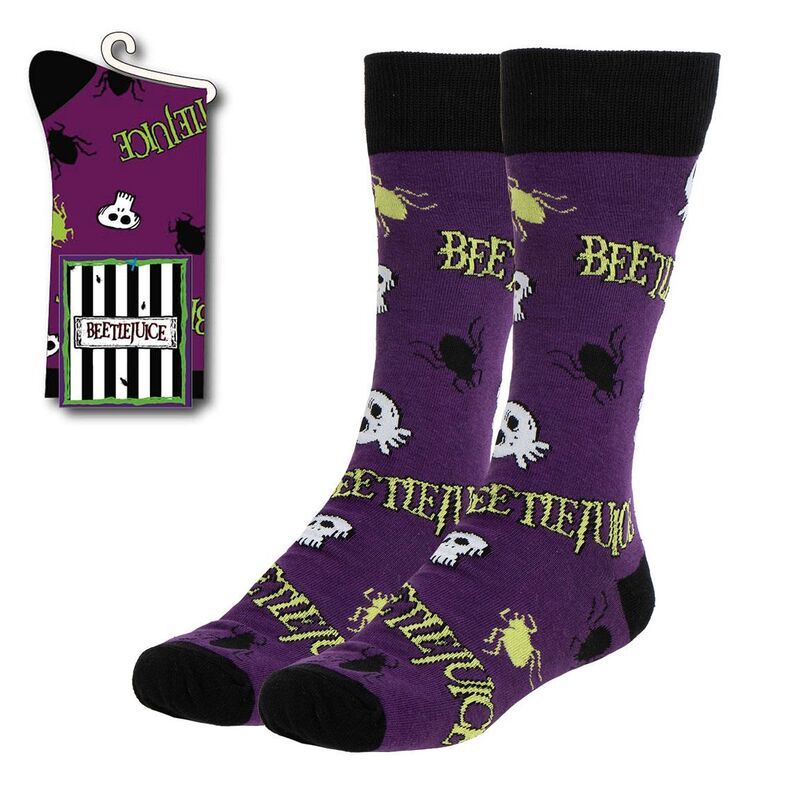 Beetlejuice adult socks