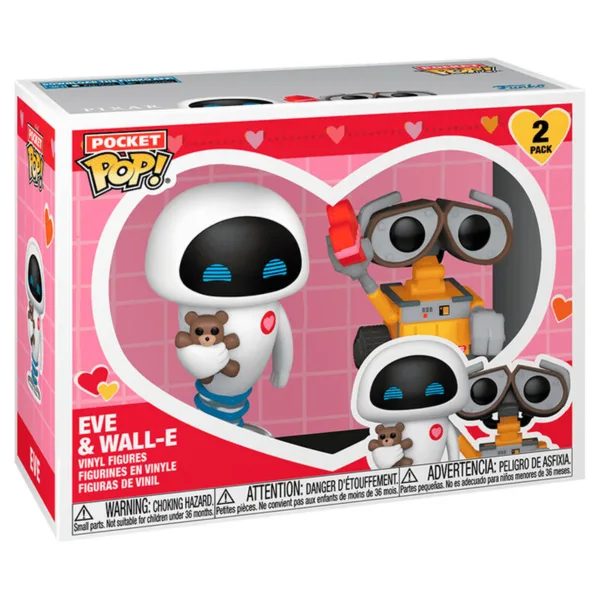 Pocket POP 2 figures pack Disney Pixar Wall-E & Eve Valentine