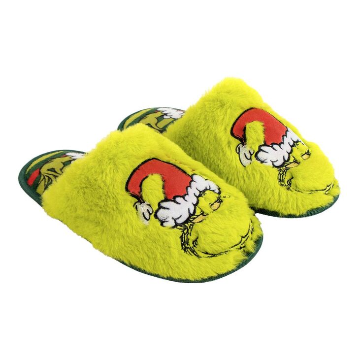 Grinch adult slippers