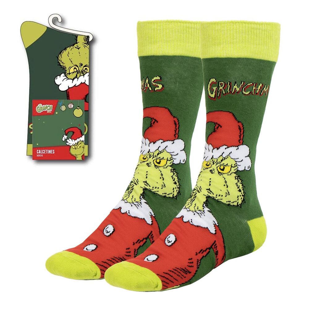 Grinch adult socks