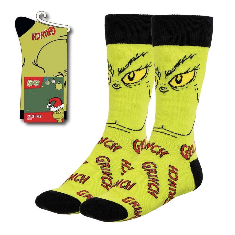 Grinch adult socks