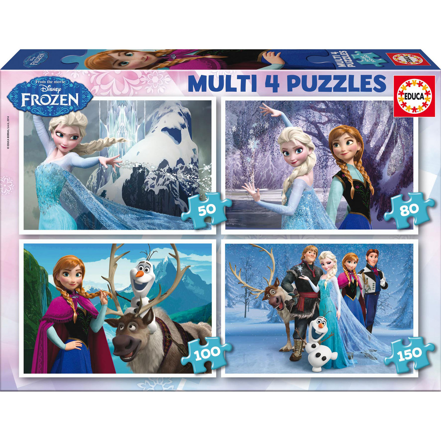 Disney Frozen Multi puzzle 50-80-100-150pcs