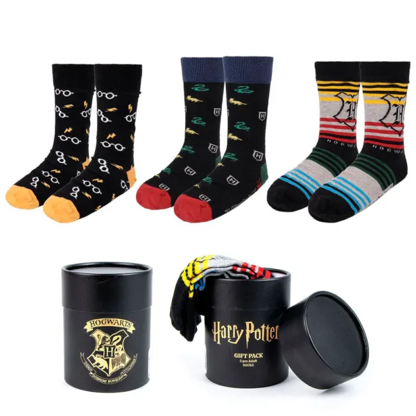 Harry Potter pack 3 assorted socks adult