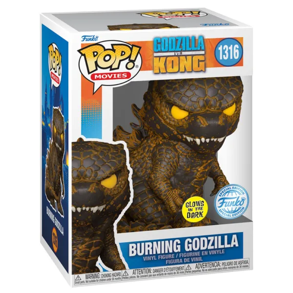 POP figure Godzilla Vs Kong Burning Godzilla Exclusive