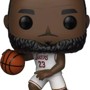 POP figure NBA Lakers Lebron James White Uniform