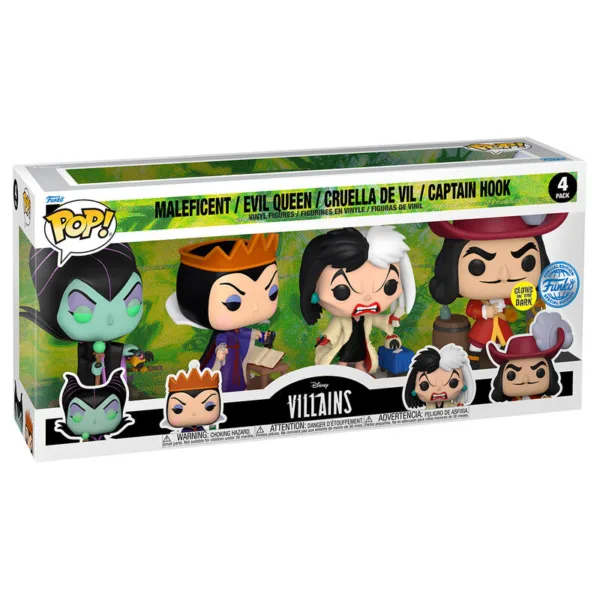 POP pack 4 figures Disney Villains