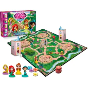 Spanish Disney Princess Race Chase board game