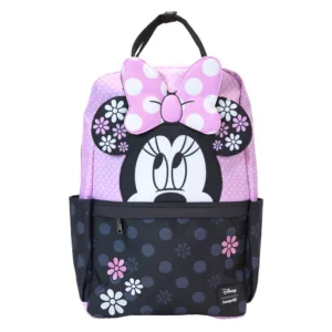 Loungefly Disney Minnie Floral Rock the Dots nylon backpack